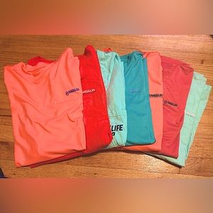 6 Magellan and 1 salt life long sleeve tshirts. In great condition!